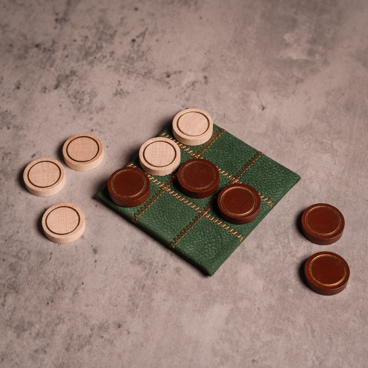 Leather Travel Naughts & Crosses Set