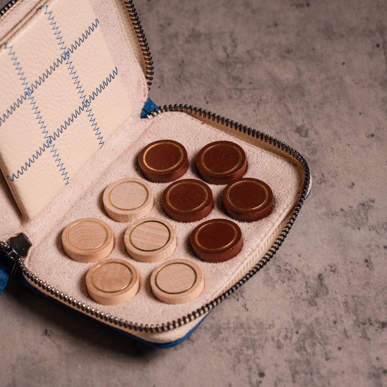 Leather Travel Naughts & Crosses Set