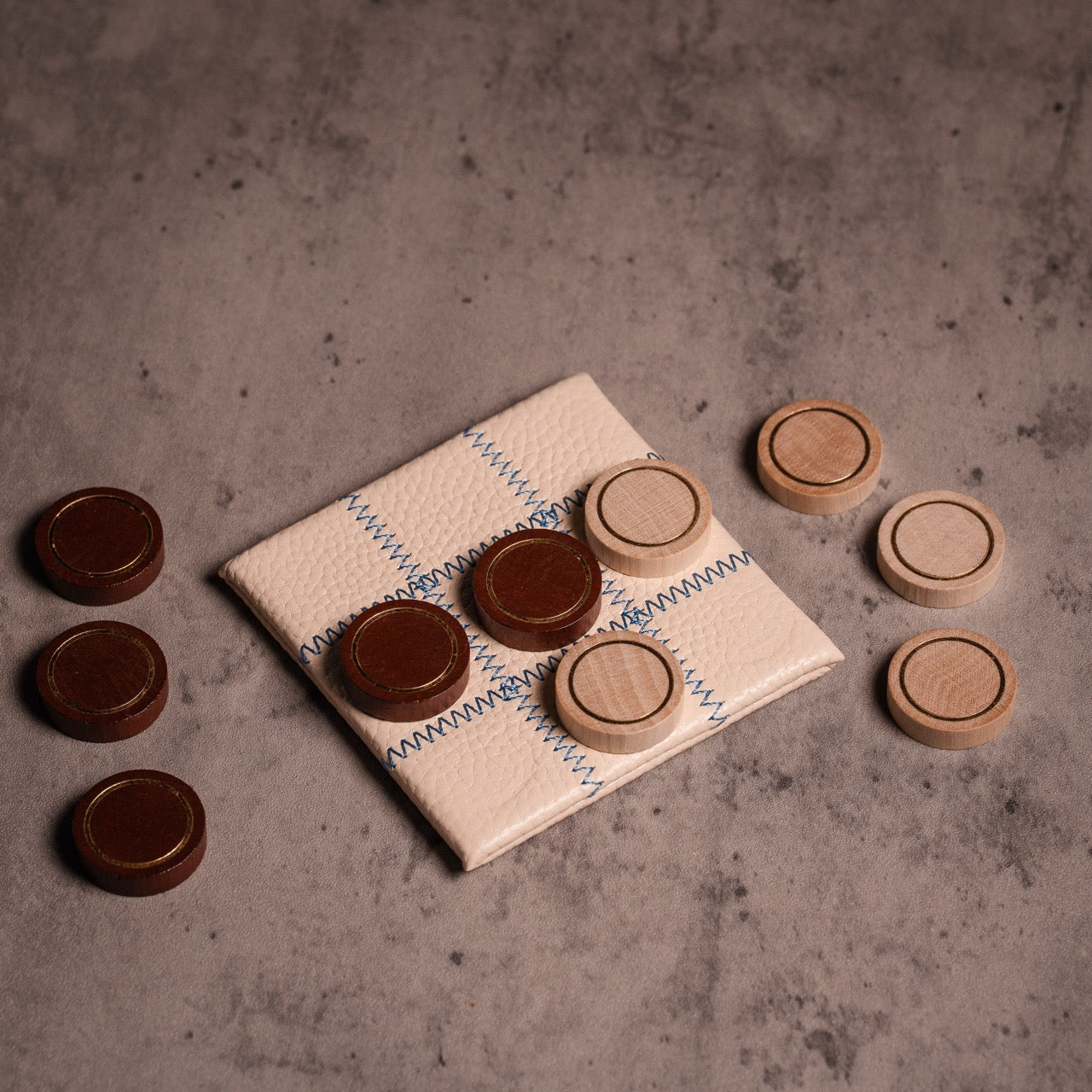 Leather Travel Naughts & Crosses Set