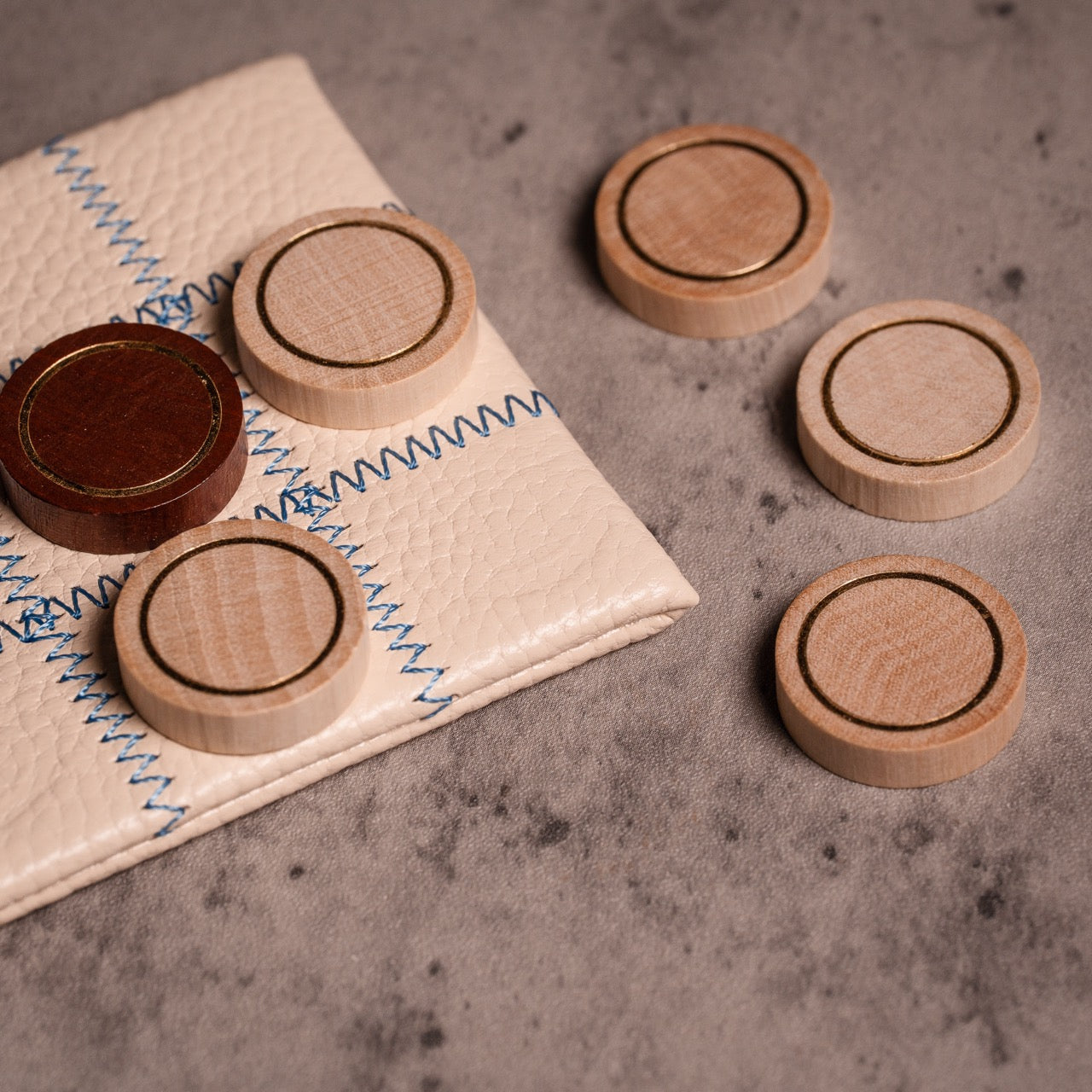 Leather Travel Naughts & Crosses Set