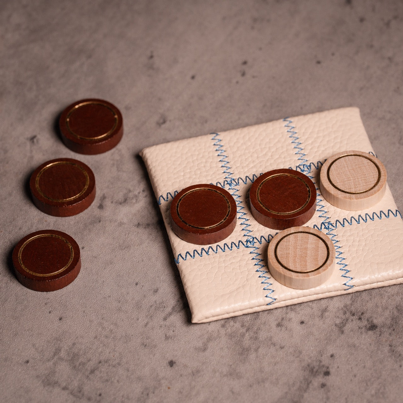 Leather Travel Naughts & Crosses Set