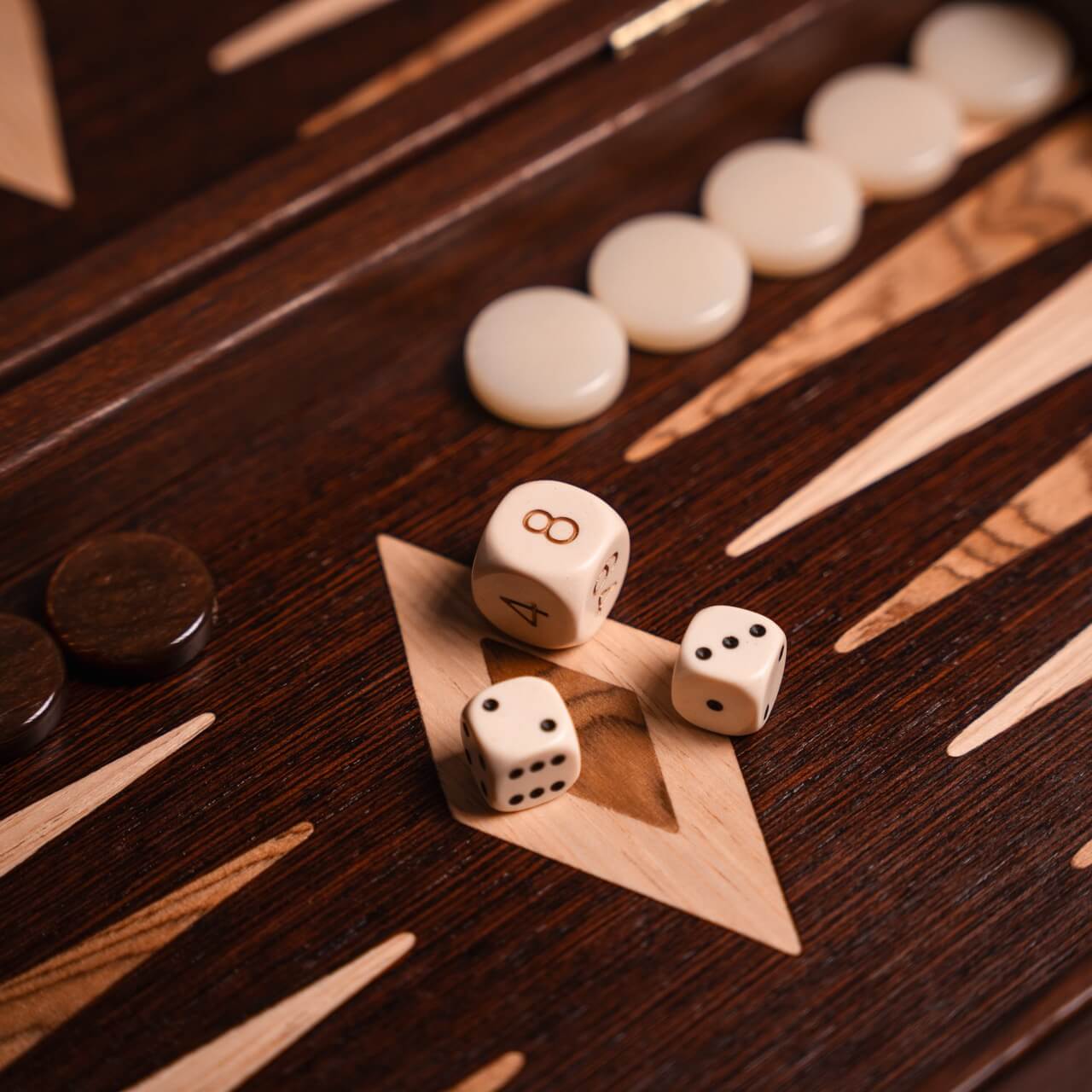 Wenge & Walnut Backgammon Set
