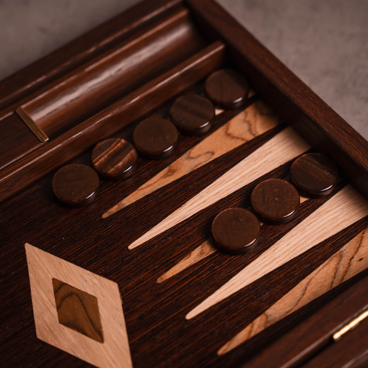Wenge & Walnut Backgammon Set