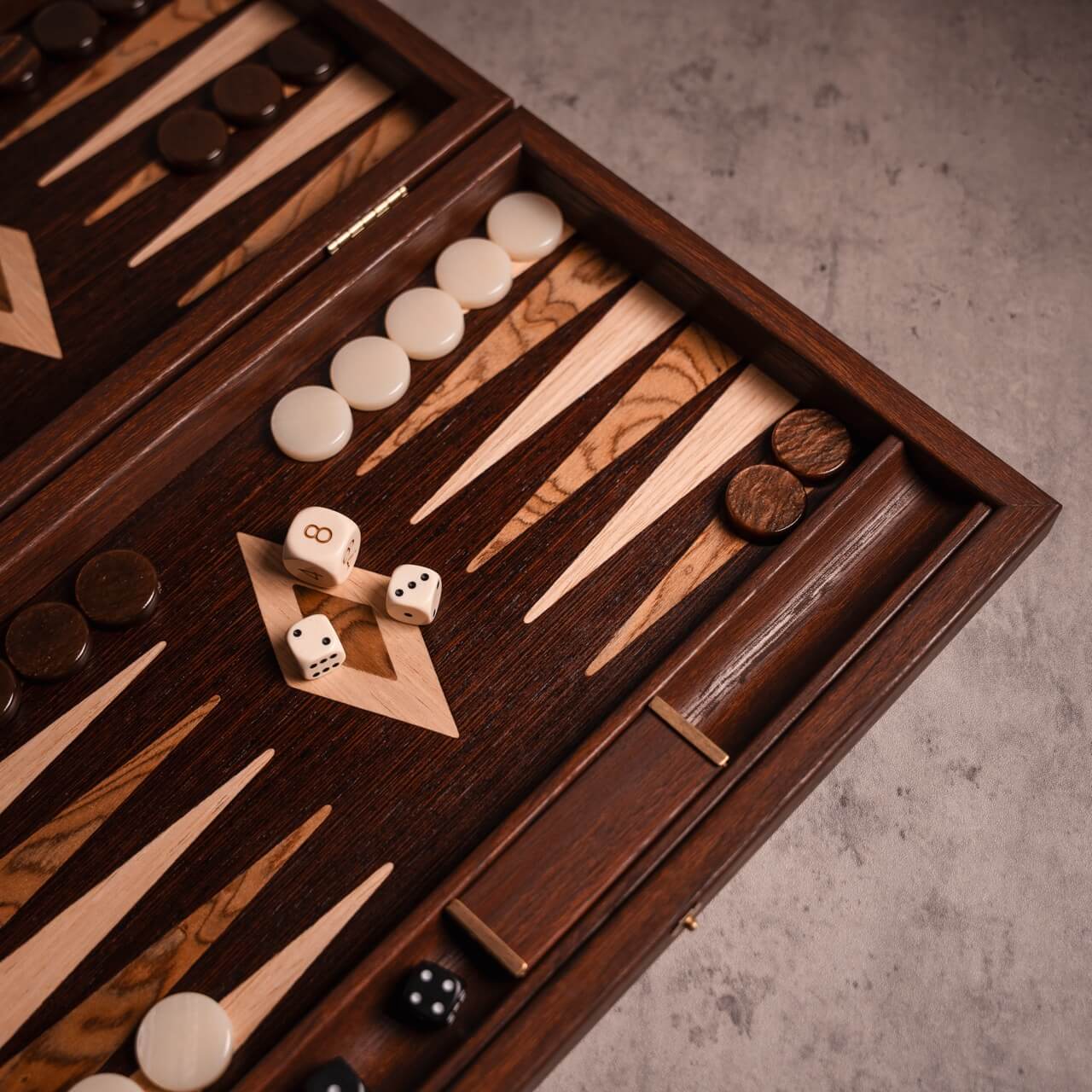Wenge & Walnut Backgammon Set