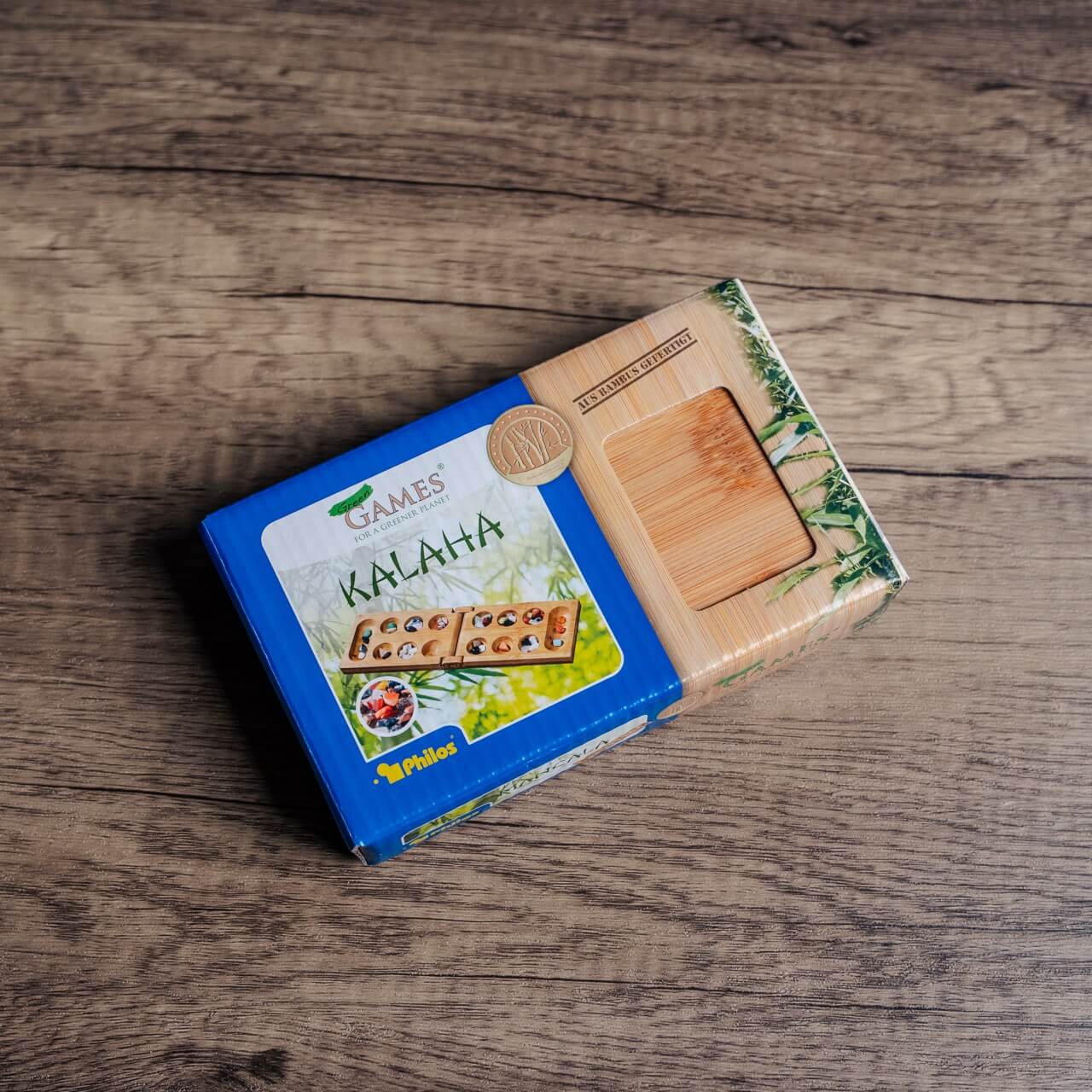 Folding Bamboo Mancala Set