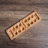Folding Bamboo Mancala Set