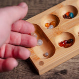 Folding Bamboo Mancala Set