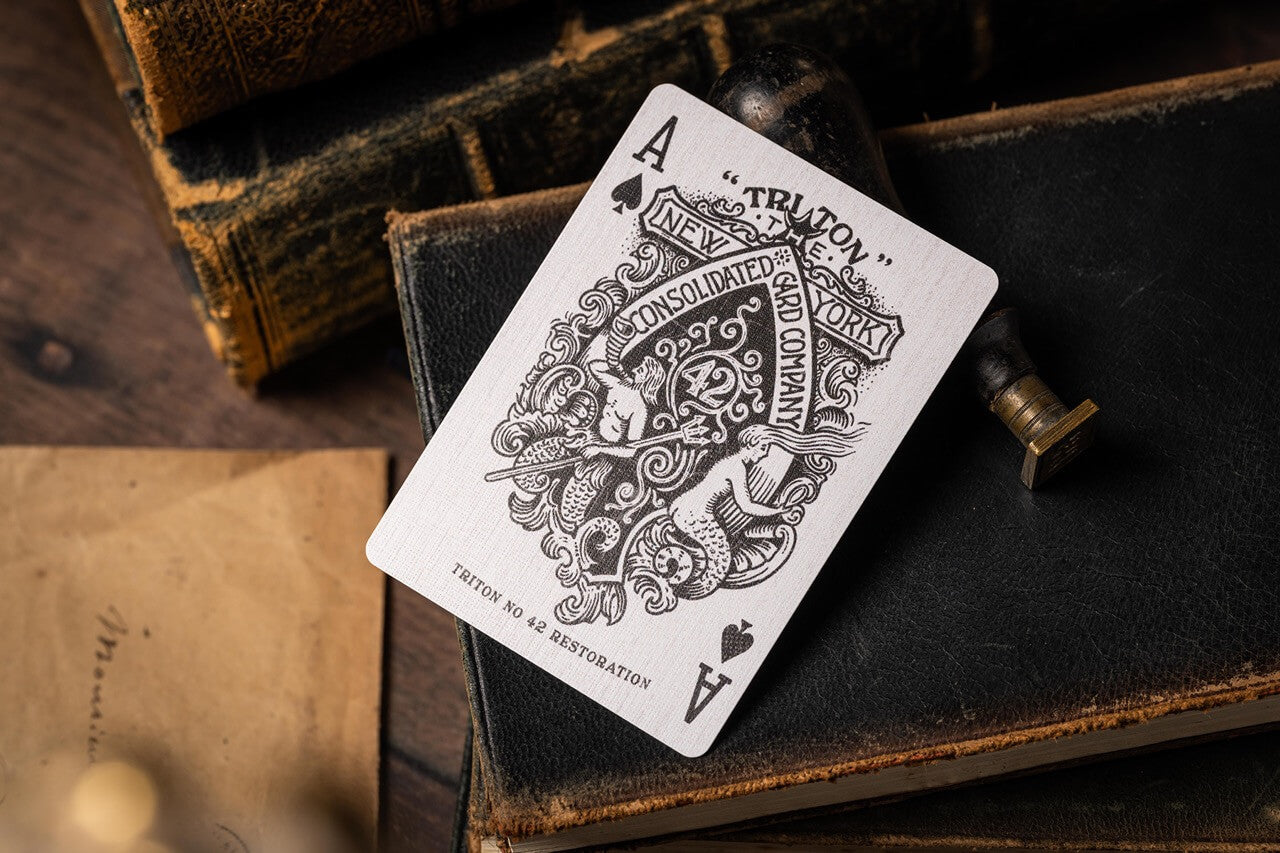 Triton 42 Antique Restoration Playing Cards