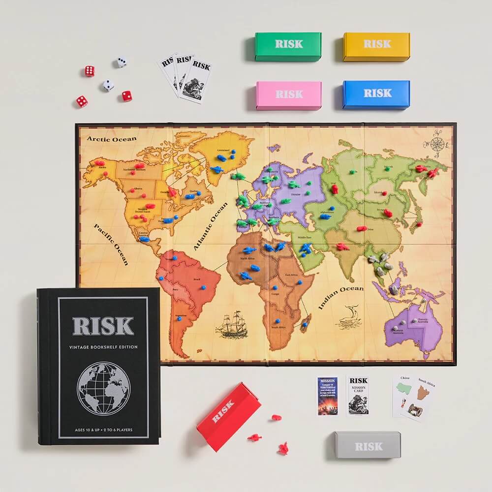 Vintage Style Bookshelf Games