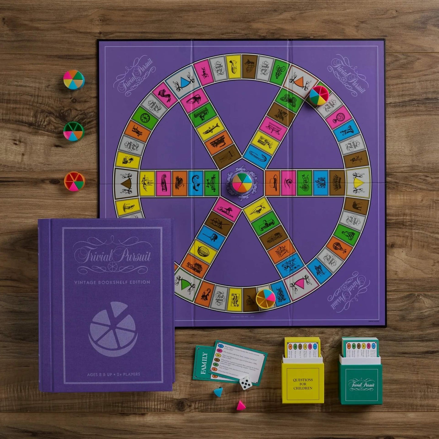 Vintage Style Bookshelf Games