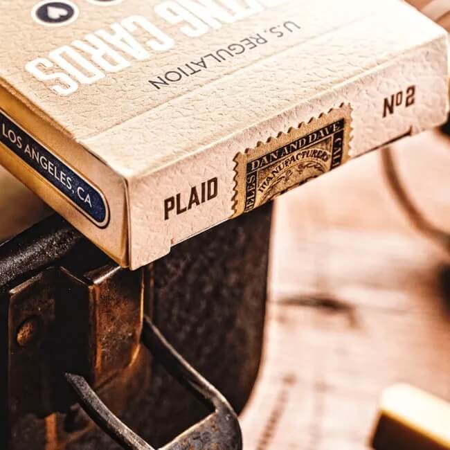 Vintage Plaid Playing Cards