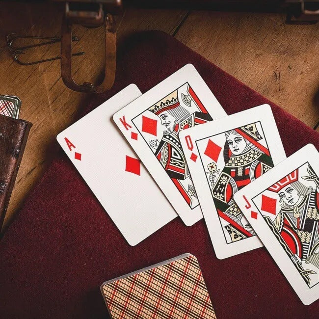 Vintage Plaid Playing Cards