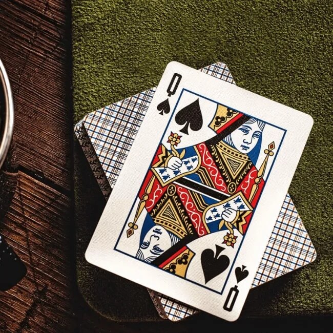 Vintage Plaid Playing Cards