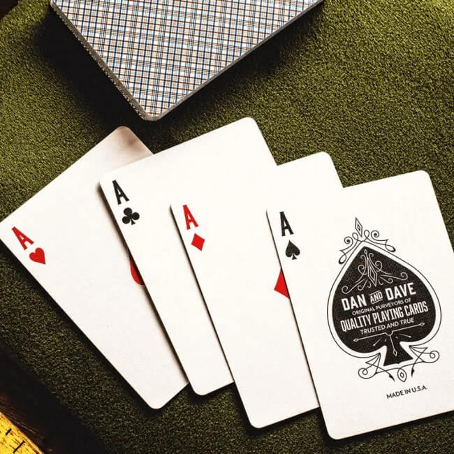 Vintage Plaid Playing Cards