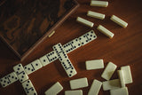 Walnut Burl Dominoes Set