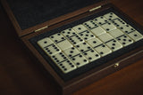 Walnut Burl Dominoes Set