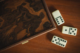 Walnut Burl Dominoes Set