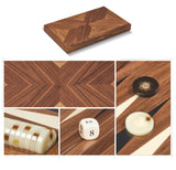 Walnut York Backgammon Set