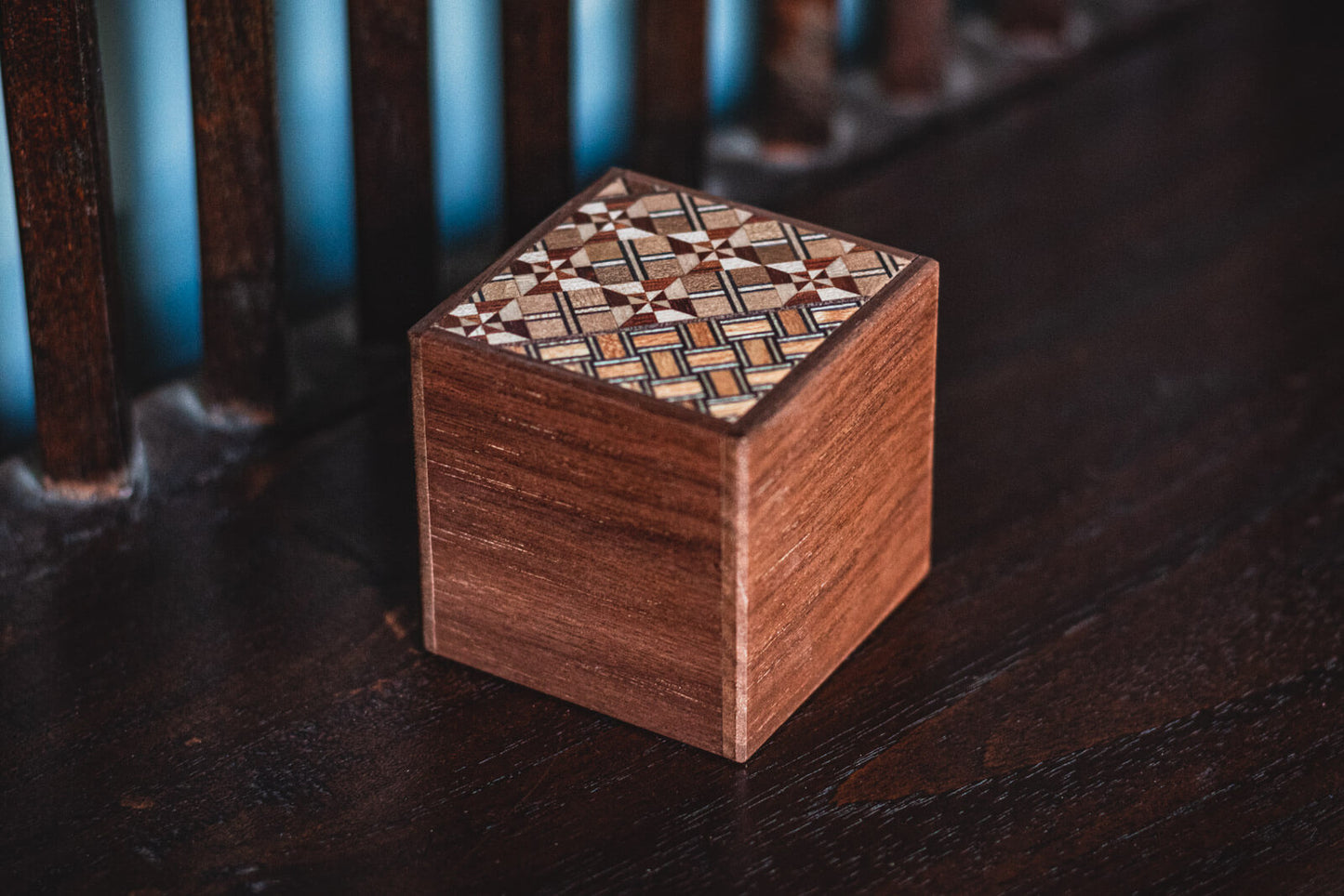 Walnut Yosegi Puzzle Boxes