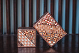 Walnut Yosegi Puzzle Boxes