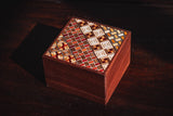 Walnut Yosegi Puzzle Boxes