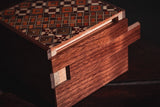 Walnut Yosegi Puzzle Boxes