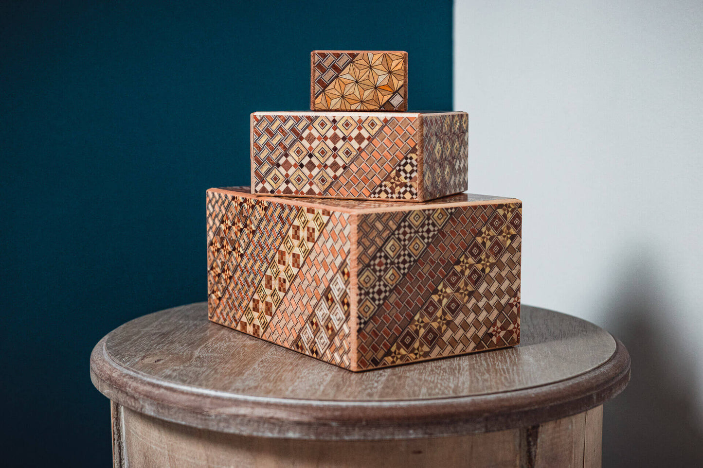 Yosegi Puzzle Boxes