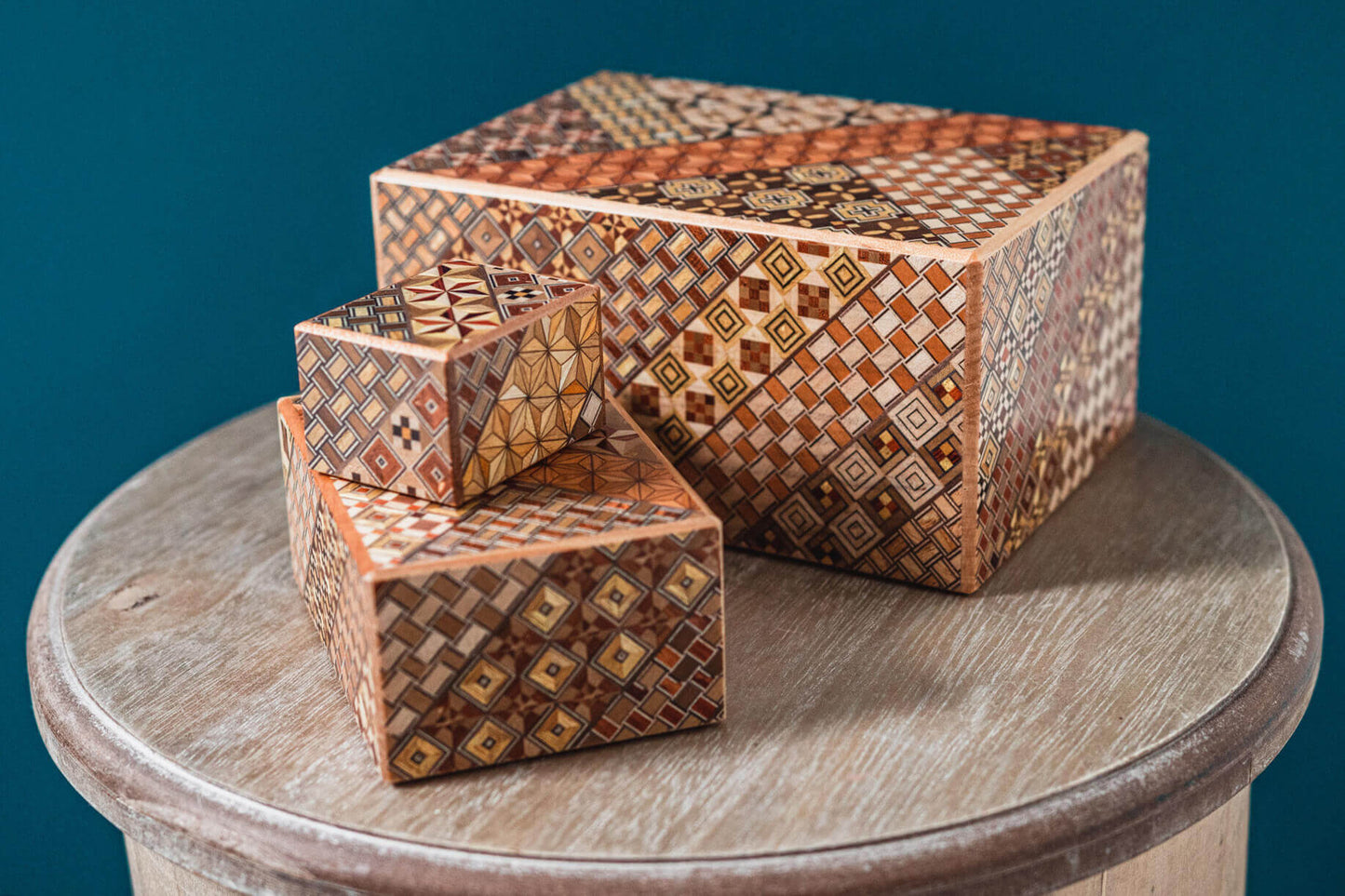 Yosegi Puzzle Boxes