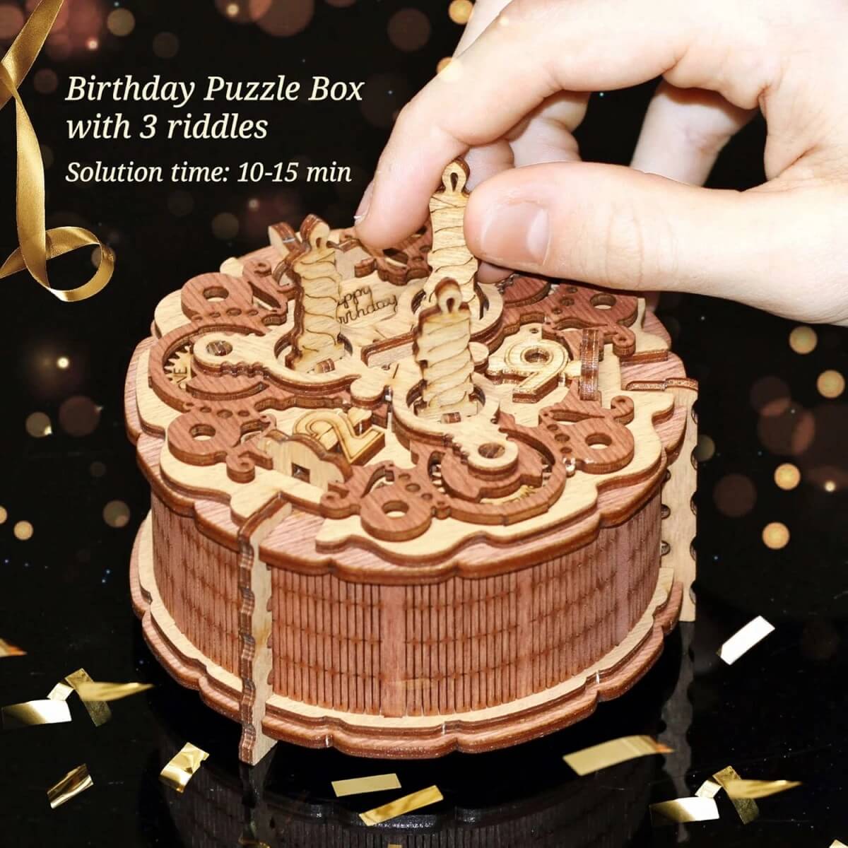 Birthday Cake Puzzle Box