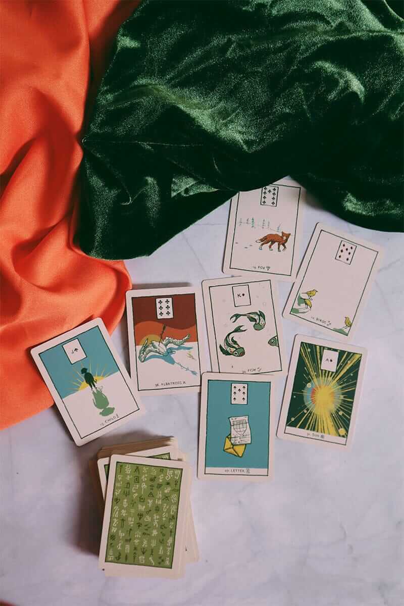 Green Glyphs Lenormand Deck