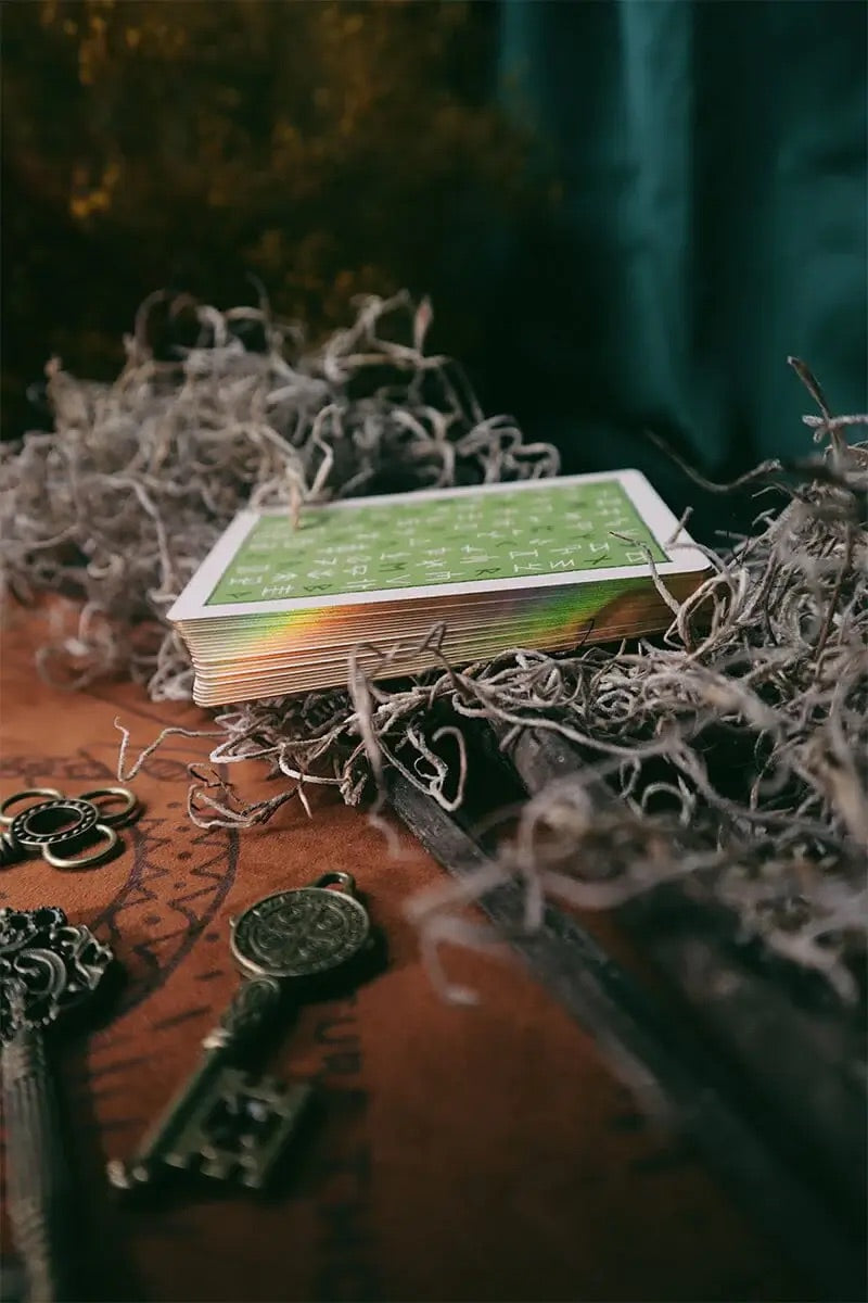 Green Glyphs Runes Deck