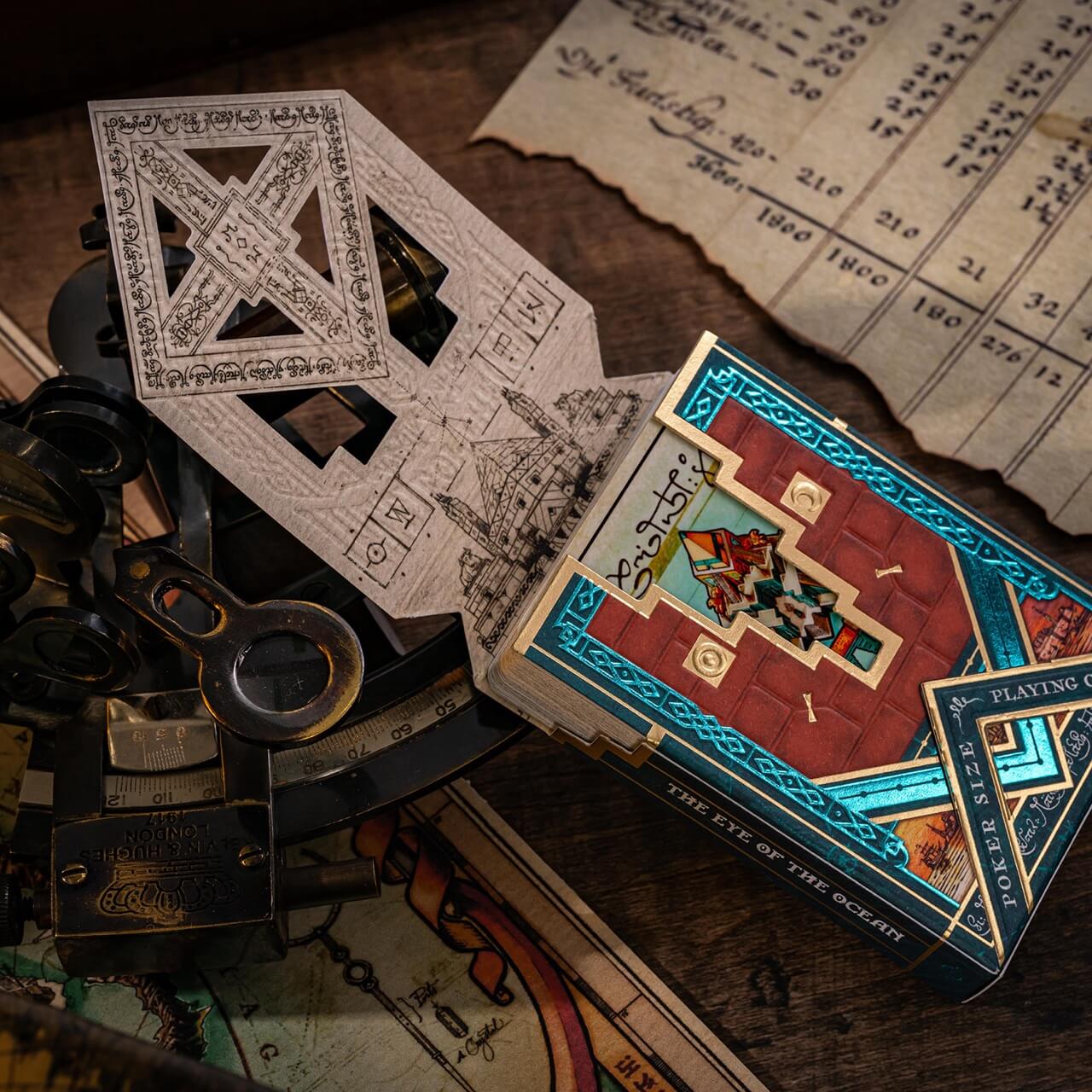 Eye Of The Ocean Playing Cards: Malakim Gilded