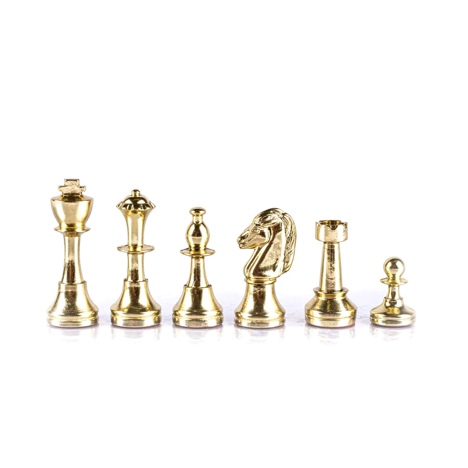 Classic Metal Staunton Chess Pieces