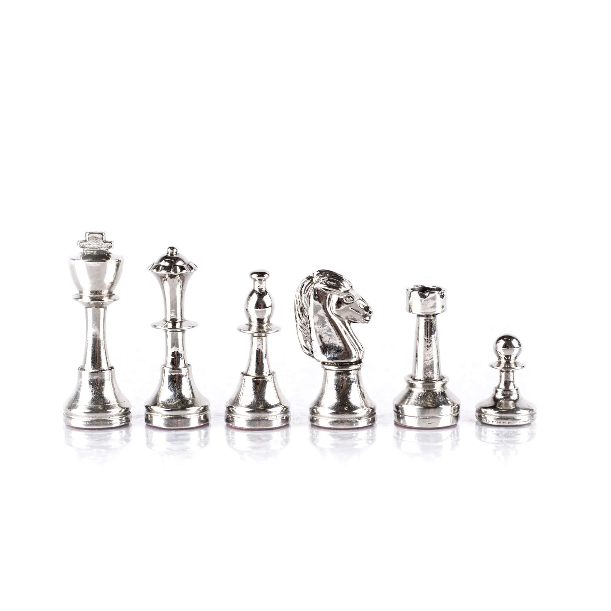 Classic Metal Staunton Chess Pieces
