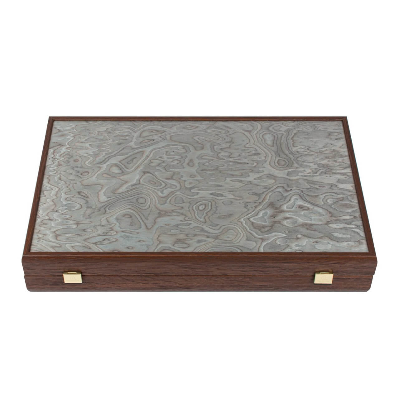 Pearly Grey Vavona Backgammon Set
