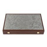 Pearly Grey Vavona Backgammon Set