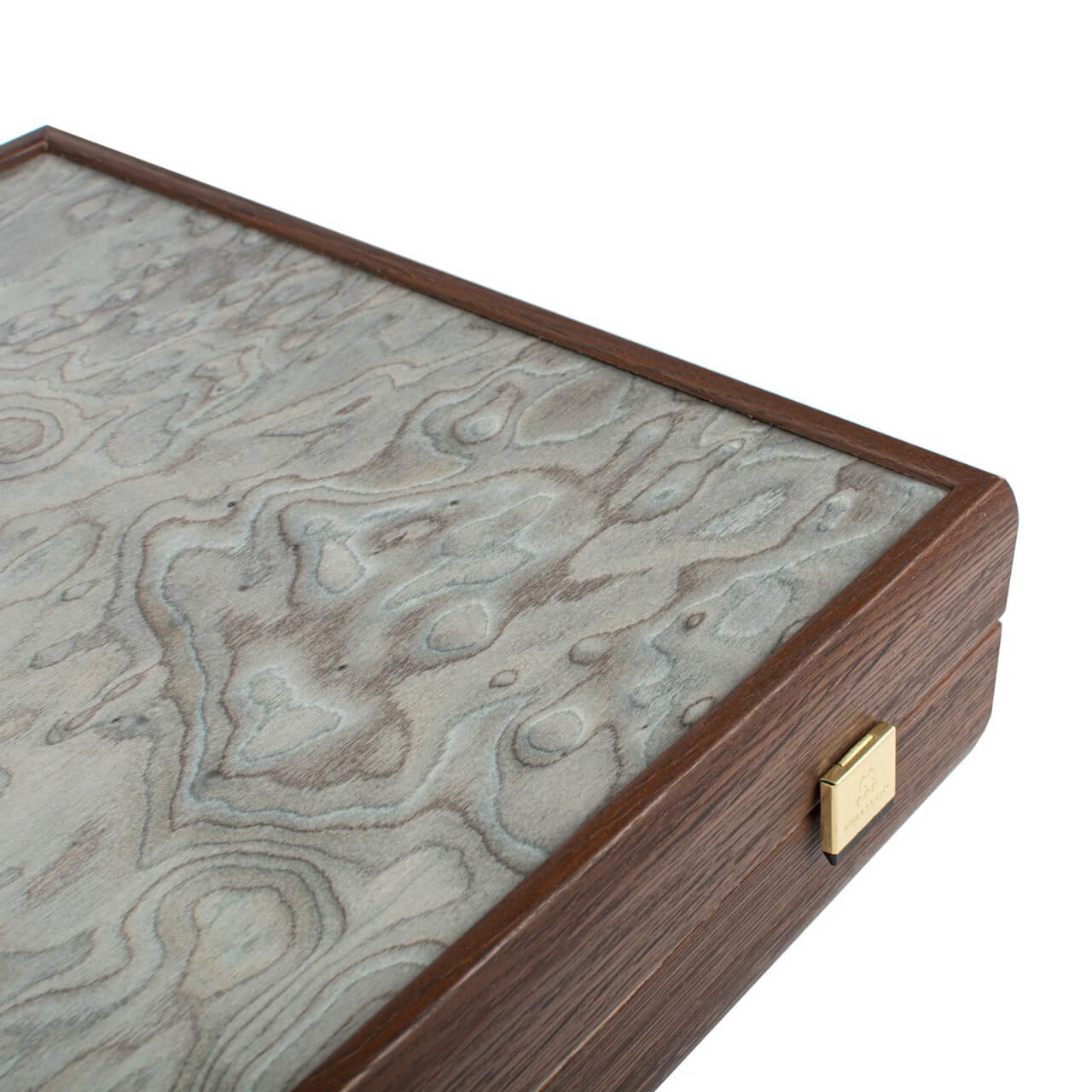 Pearly Grey Vavona Backgammon Set