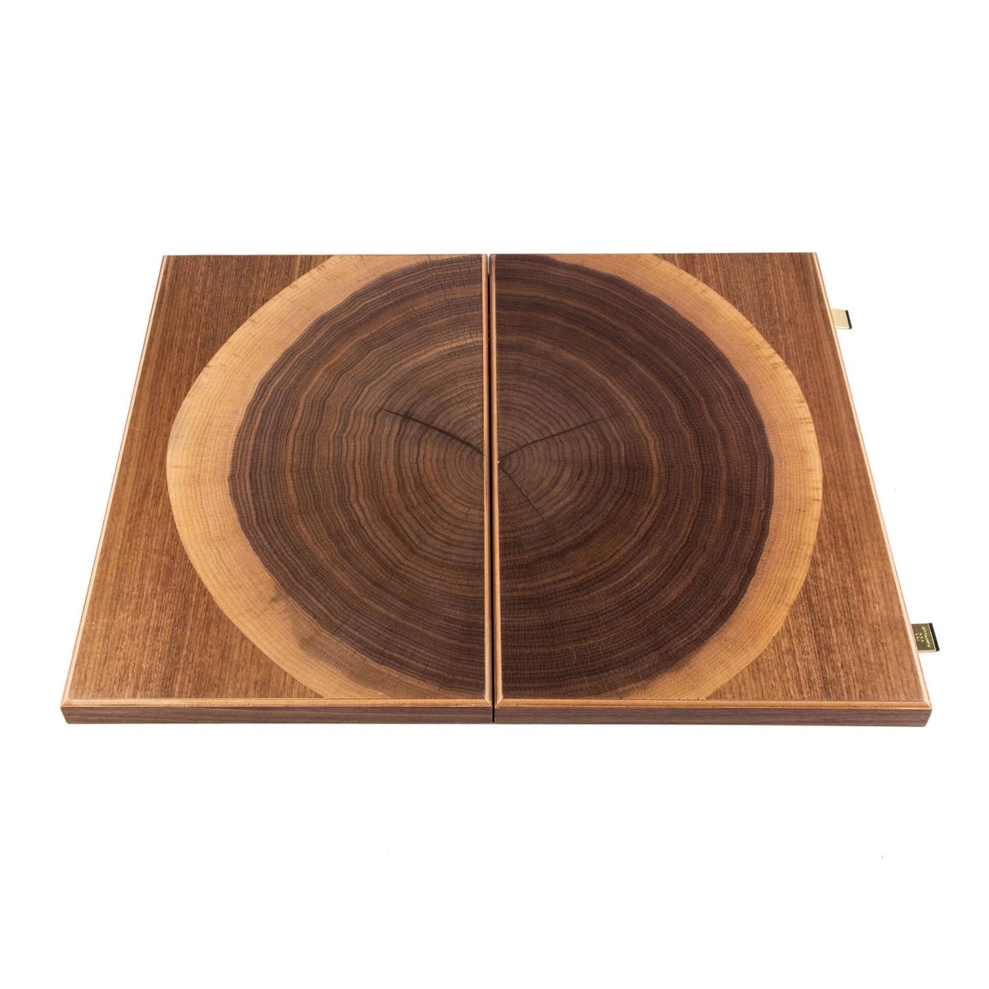 Walnut Tree Trunk Backgammon Set