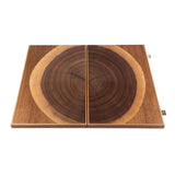 Walnut Tree Trunk Backgammon Set