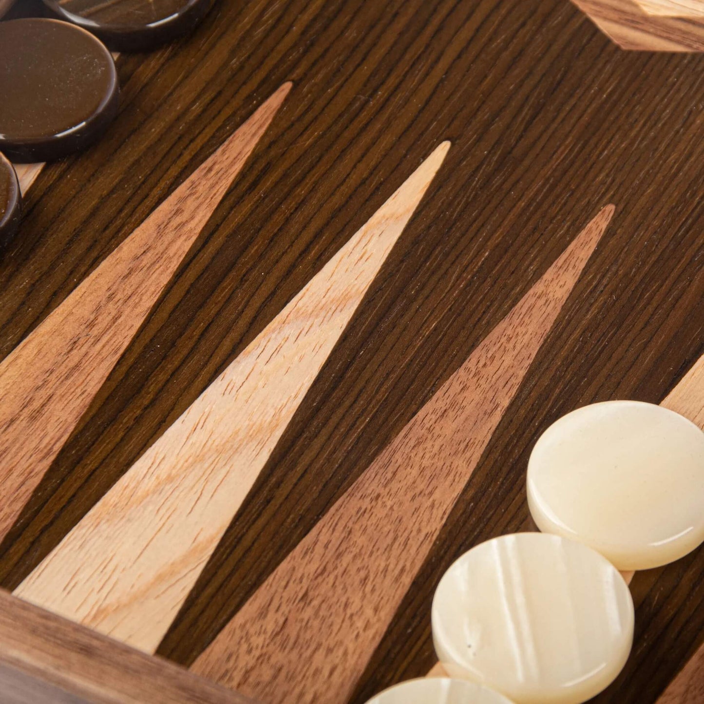 Walnut Tree Trunk Backgammon Set