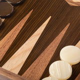 Walnut Tree Trunk Backgammon Set