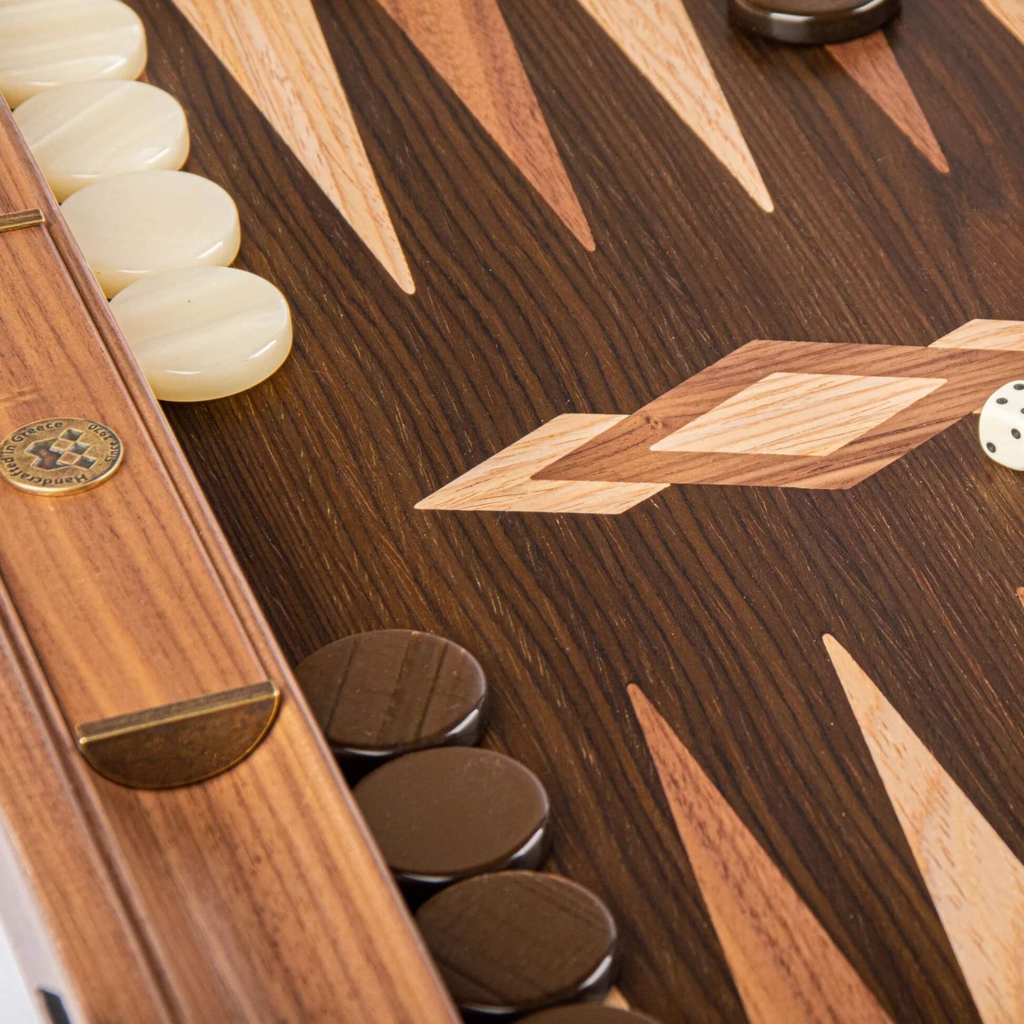 Walnut Tree Trunk Backgammon Set