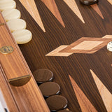 Walnut Tree Trunk Backgammon Set