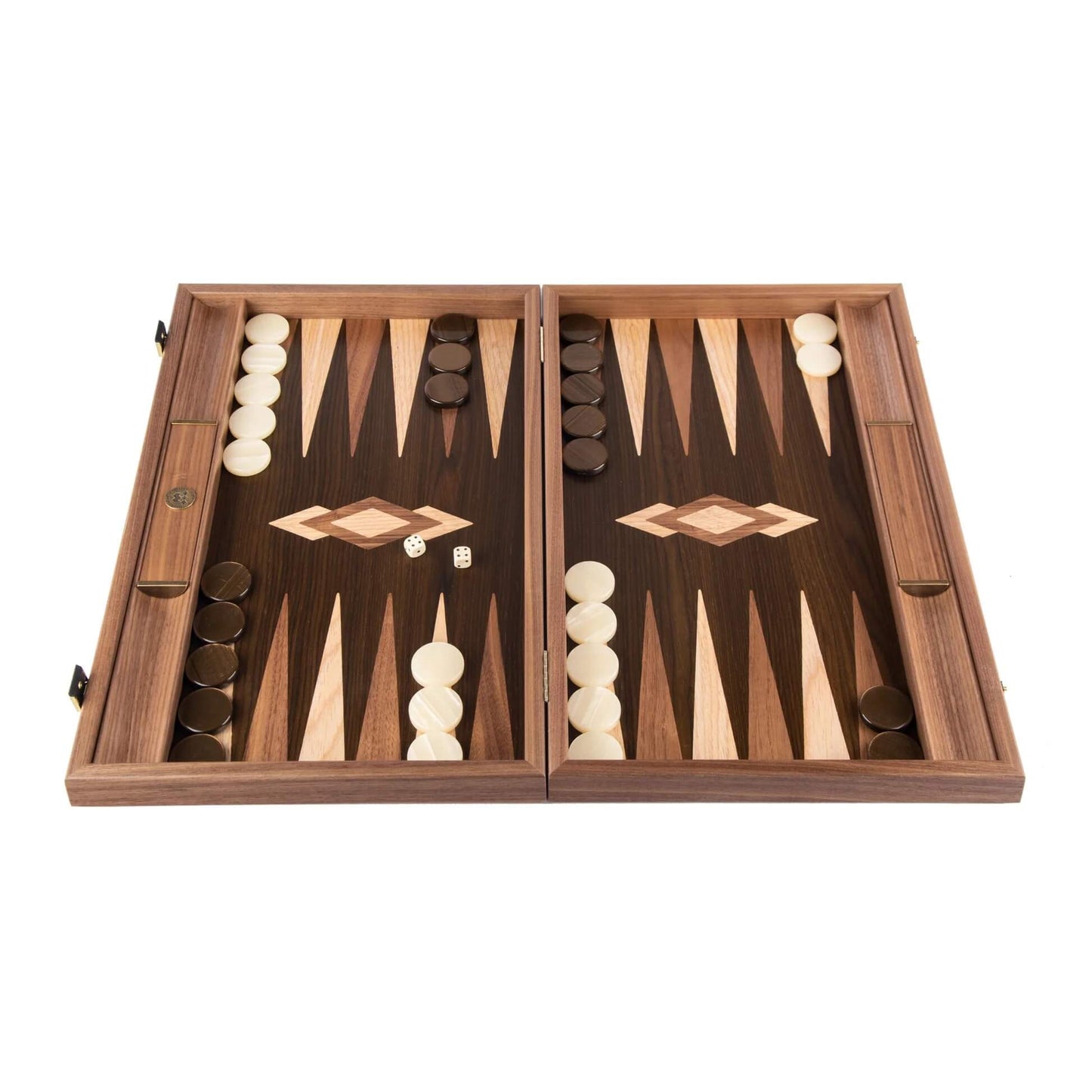 Walnut Tree Trunk Backgammon Set