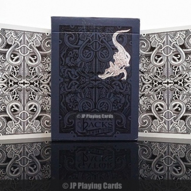 Black Gatorbacks Playing Cards | DAVID BLAINE | JP GAMES LTD