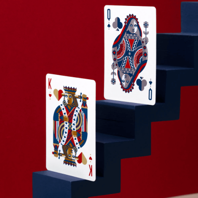 Red Wheel Playing Cards 