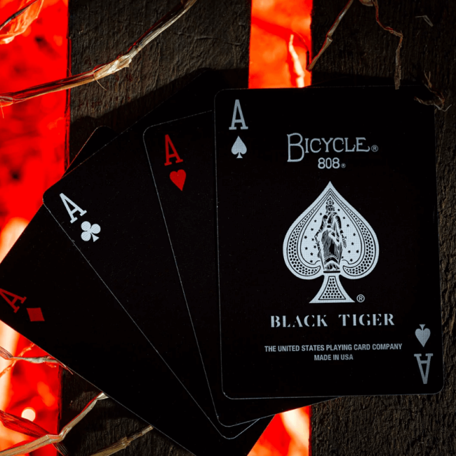 Monochromatic Black Playing Cards