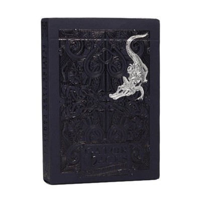Black Gatorbacks Playing Cards