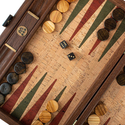 Cork Backgammon Set