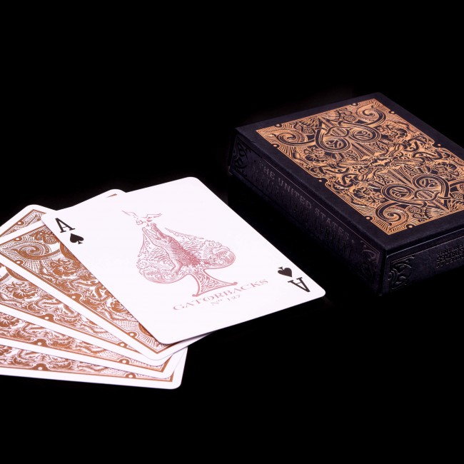 Rose Gold Gatorbacks Playing Cards | DAVID BLAINE | JP GAMES LTD